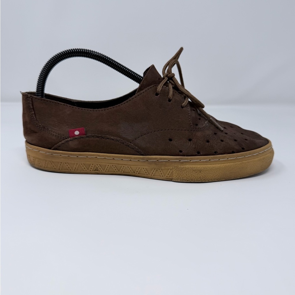 Oliberté Brown Leather Perforated Lace Up Shoes Men’s Size 40 EU Casual Comfort - Picture 3 of 12